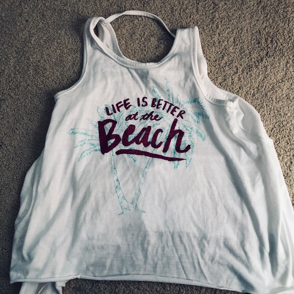 Jessica Simpson beach tank